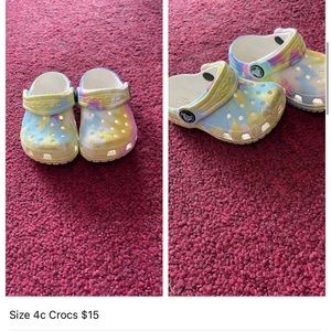 Tye dye crocs toddler